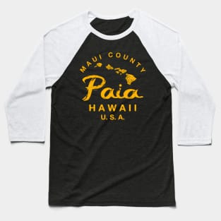 Hawaii Paia Maui Hawaiian Islands Baseball T-Shirt